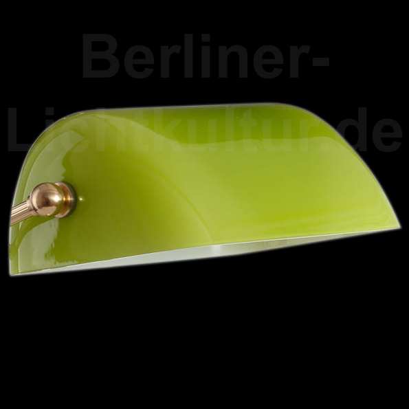 Bankerlampenglas in Limonengrün