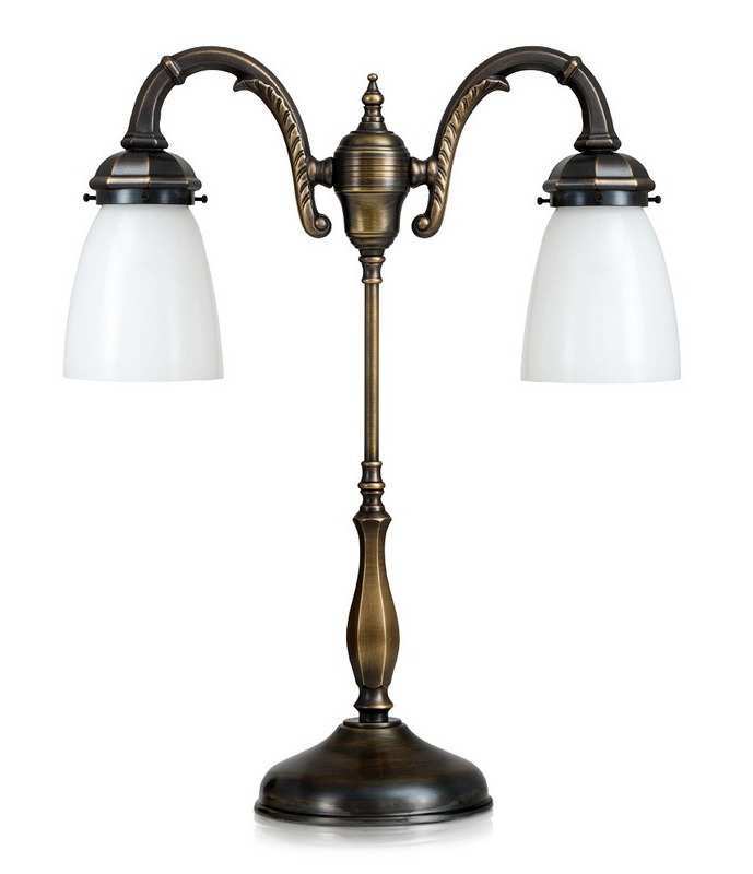 Tischlampe mit Glas 604